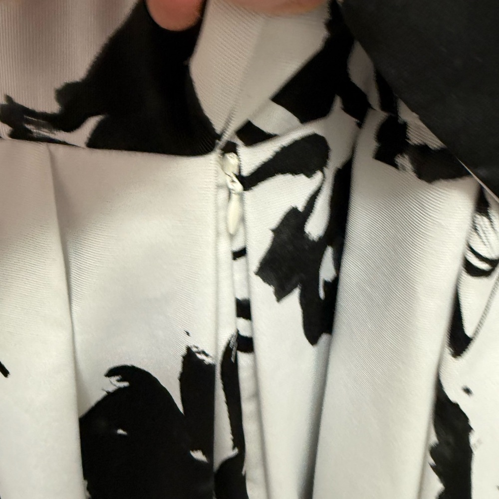 Ralph Lauren Black and White Floral Skirt Scoop Neck Gown Size 12 RETAIL $325 - Picture 10 of 16